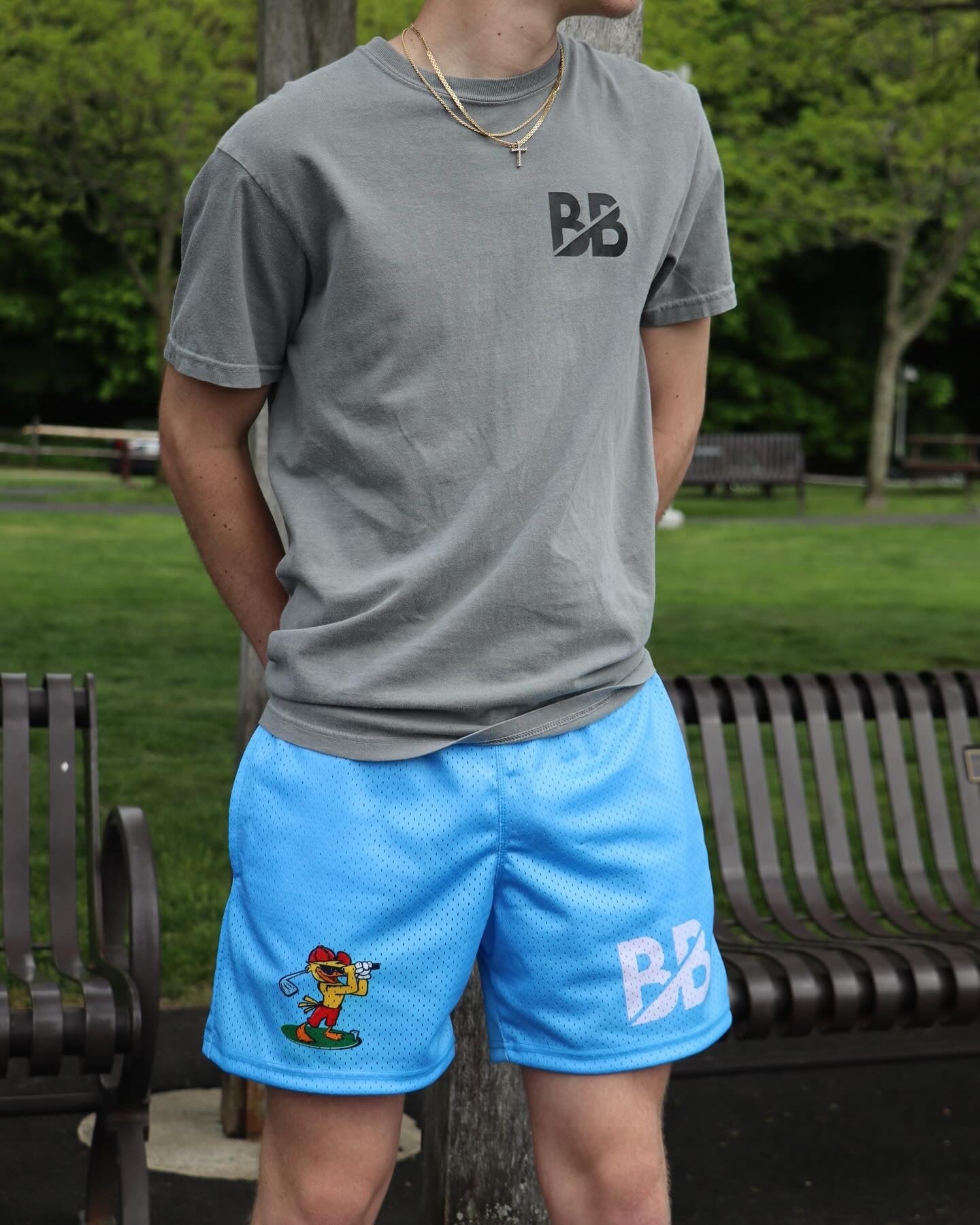 Birdie Basics Mesh Shorts Light Blue