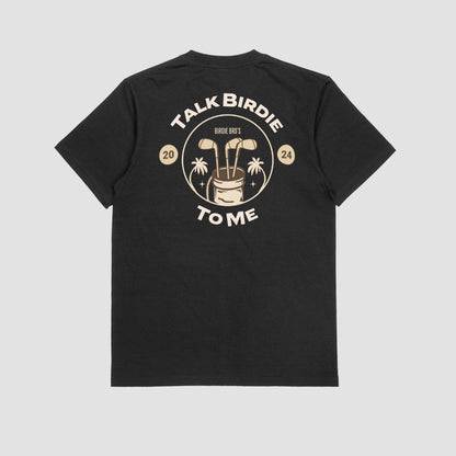 Talk Birdie Tee Black